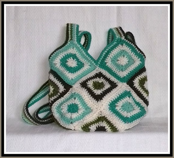30 Squares de crochê - Dicas e ideias de produtos com squares - bolsa em croche squares bolsa croche