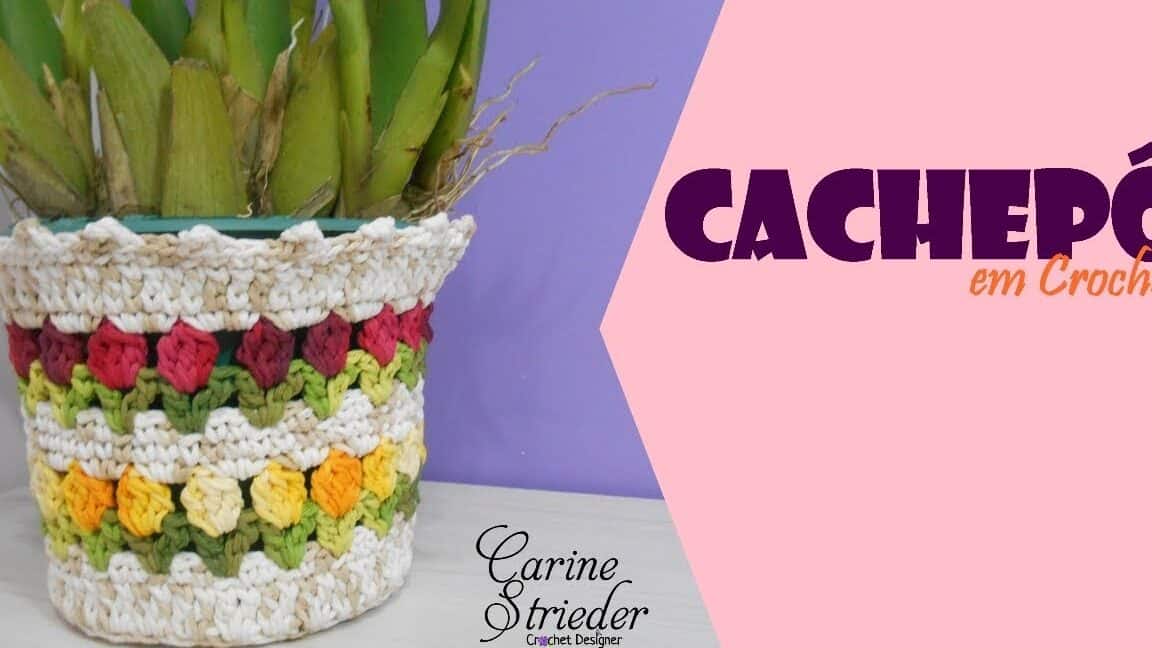 Ideias de cachepô de crochê para decorar o banheiro - ideias de cachepo de croche para decorar o banheiro
